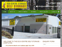 Tablet Screenshot of ecoselfstorage.com.au